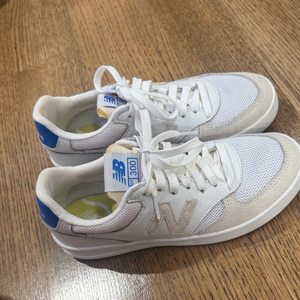 New Balance White and Blue Men's Sneakers NB 300